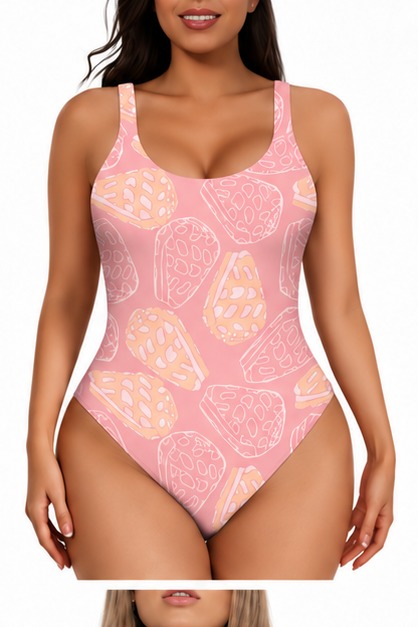 Bodysuit — Peach Pink Shell Cone