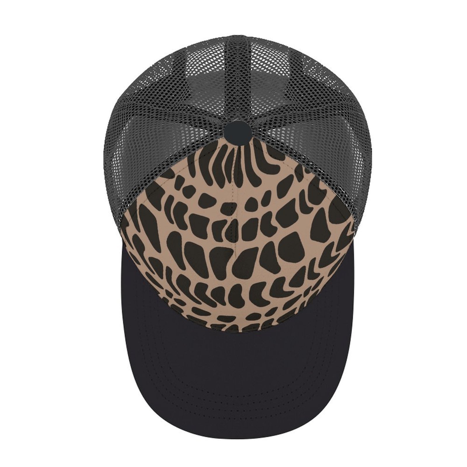 Hebrew black/tan trucker hat