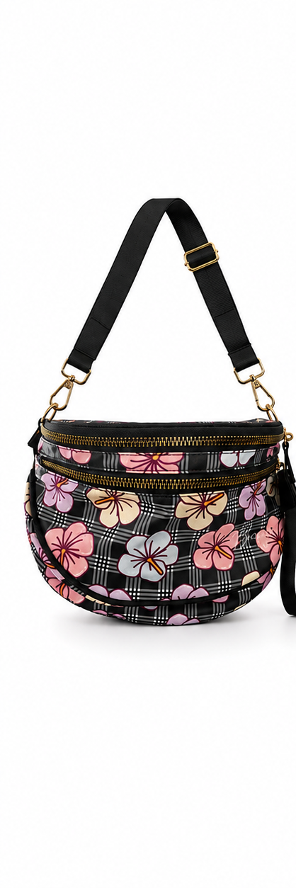 Hibiscus Palaka sling belt bag