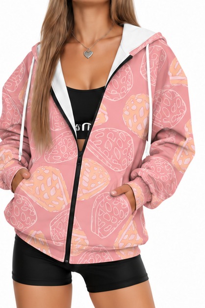 Peach Pink Oversized Jacket