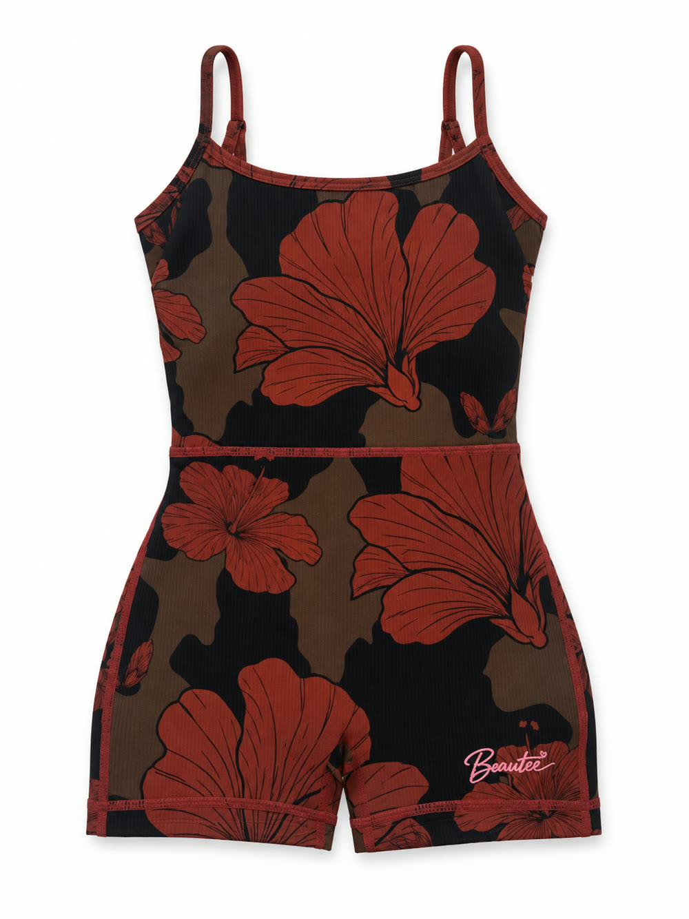 Ms Lil Beautee Romper in Midnight Pua, front