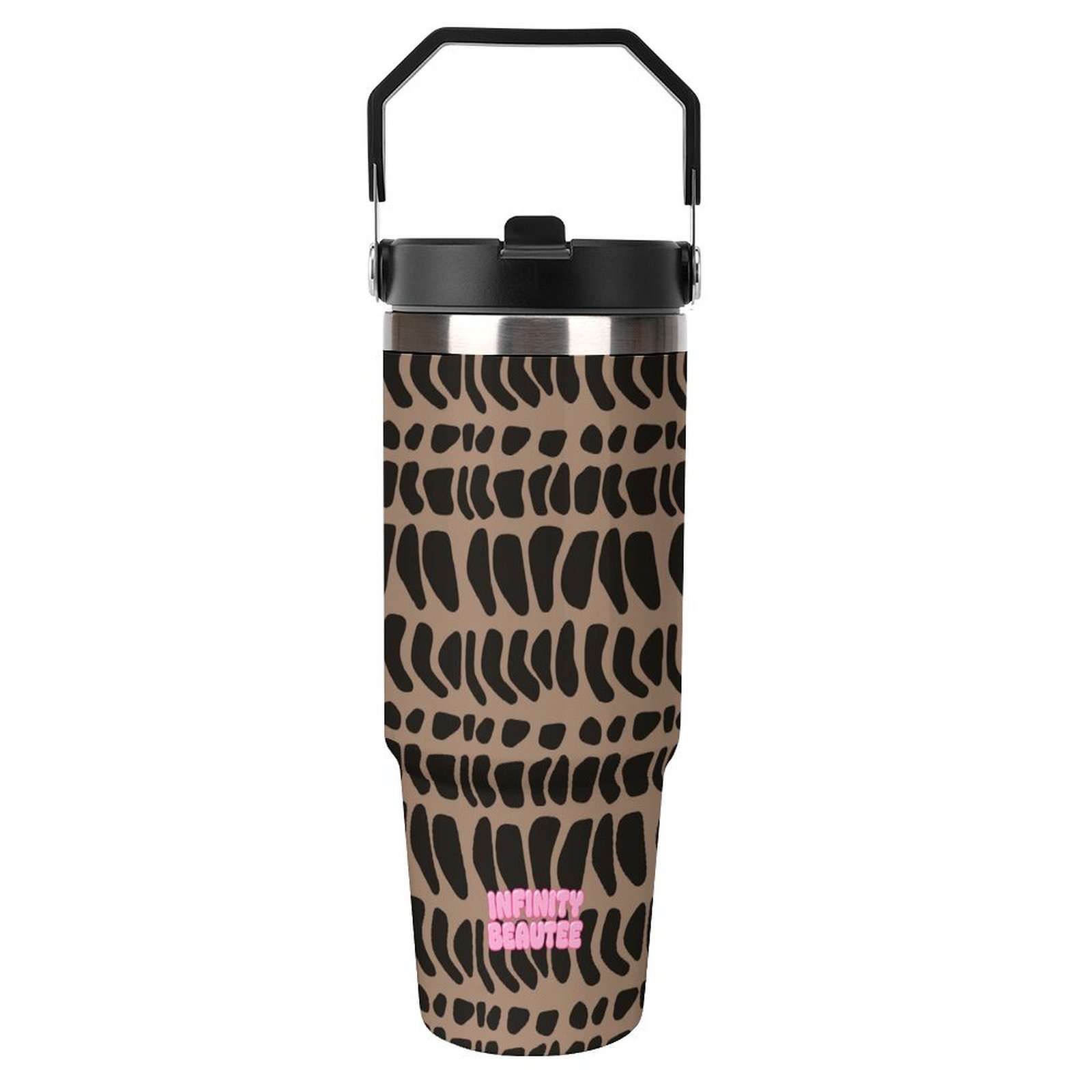 Hebrew tan and black tumbler
